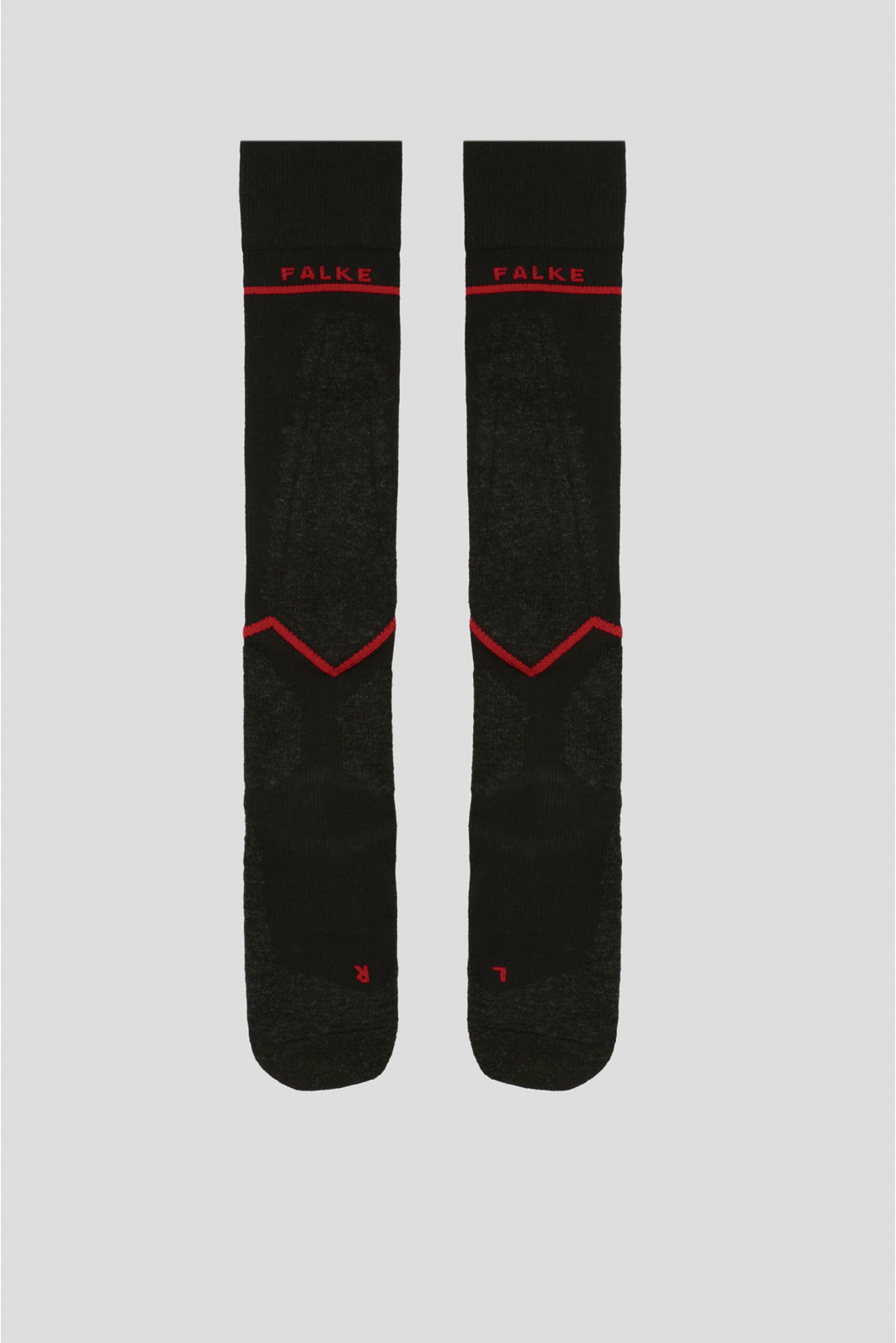 Мужские черные шерстяные лыжные носки - 1