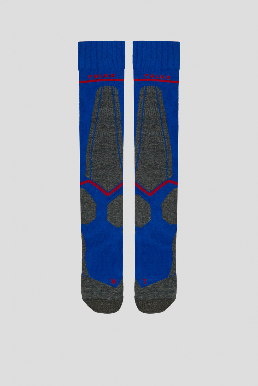 Мужские синие шерстяные лыжные носки - 1
