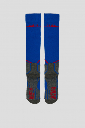 Чоловічі сині вовняні лижні шкарпетки 1