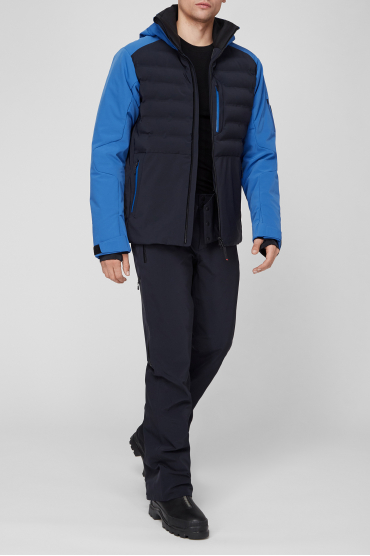 Мужская темно-синяя лыжная куртка - 5