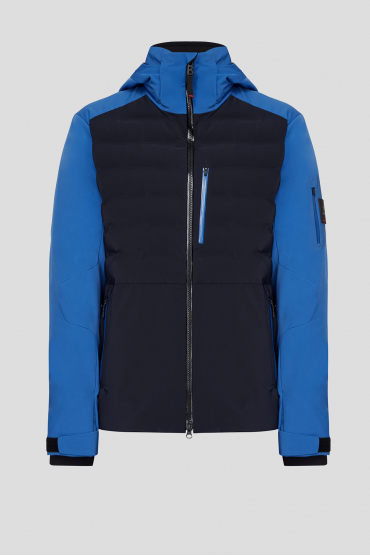 Мужская темно-синяя лыжная куртка - 1