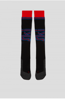 Мужские черные лыжные носки