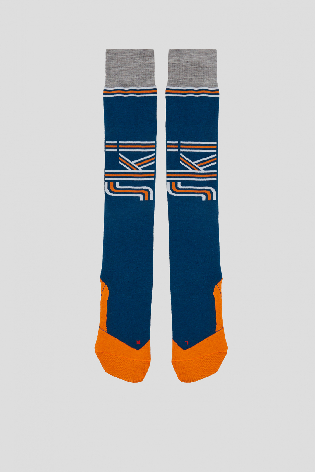 Мужские синие лыжные носки - 1