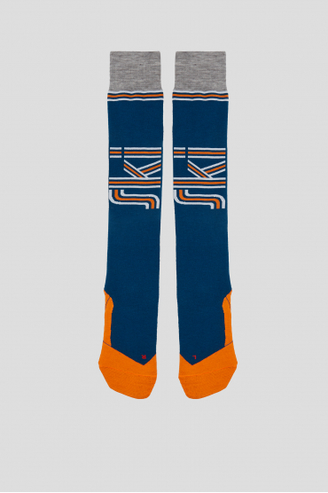Чоловічі сині лижні шкарпетки - 1