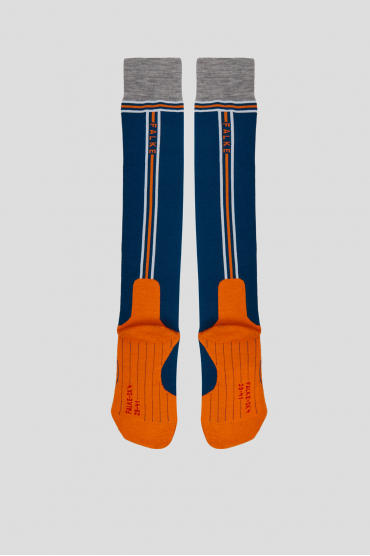 Чоловічі сині лижні шкарпетки - 2