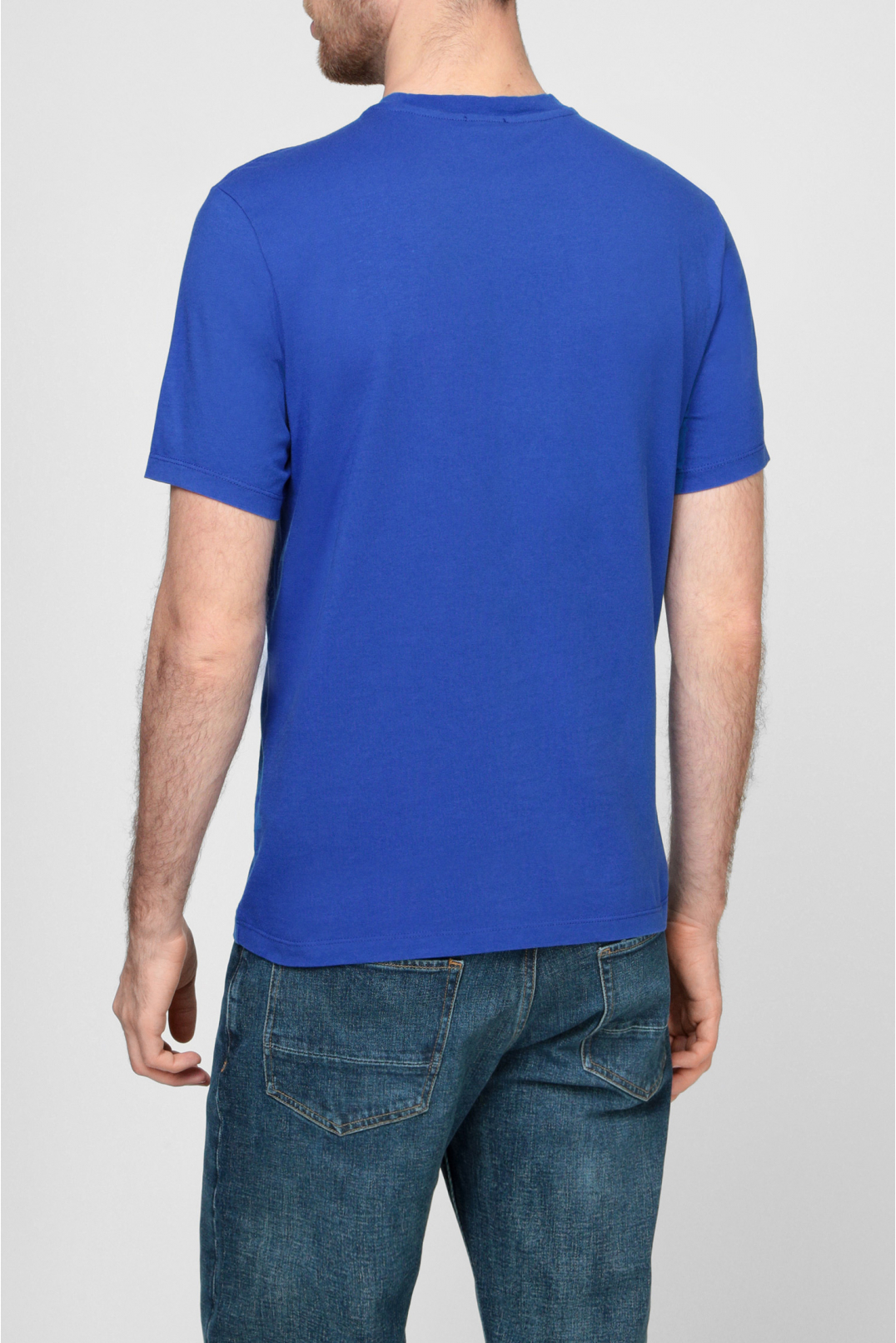 Чоловіча синя футболка - 3