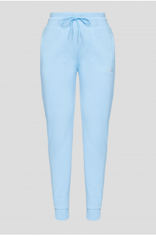 Женские голубые спортивные брюки