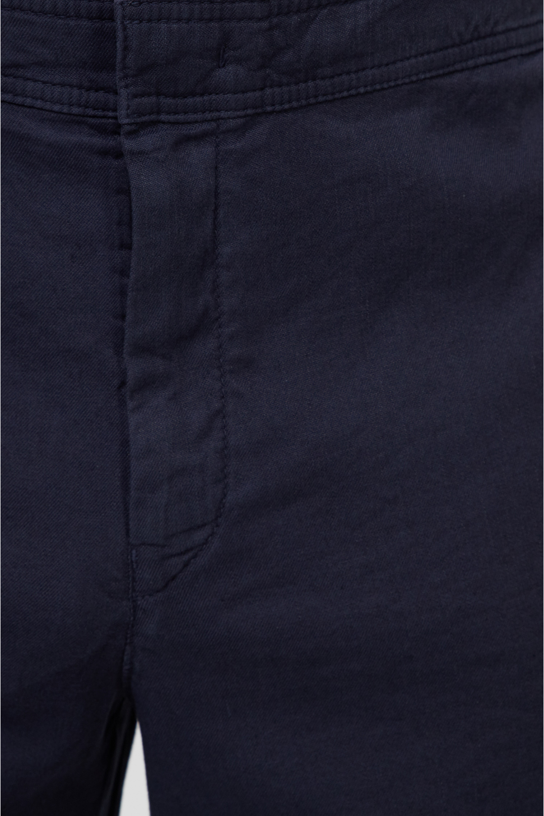 Мужские темно-синие льняные шорты - 3
