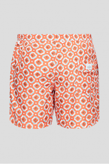 Мужские оранжевые плавательные шорты - 2