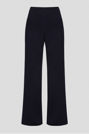 Женские темно-синие шерстяные брюки 1