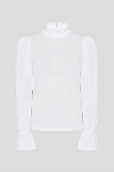 Жіноча біла блуза - 1