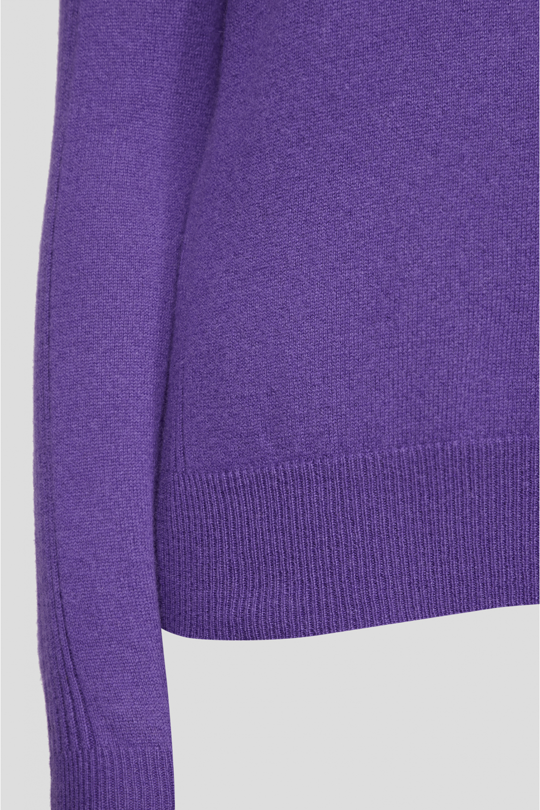 Женский фиолетовый кашемировый гольф - 3