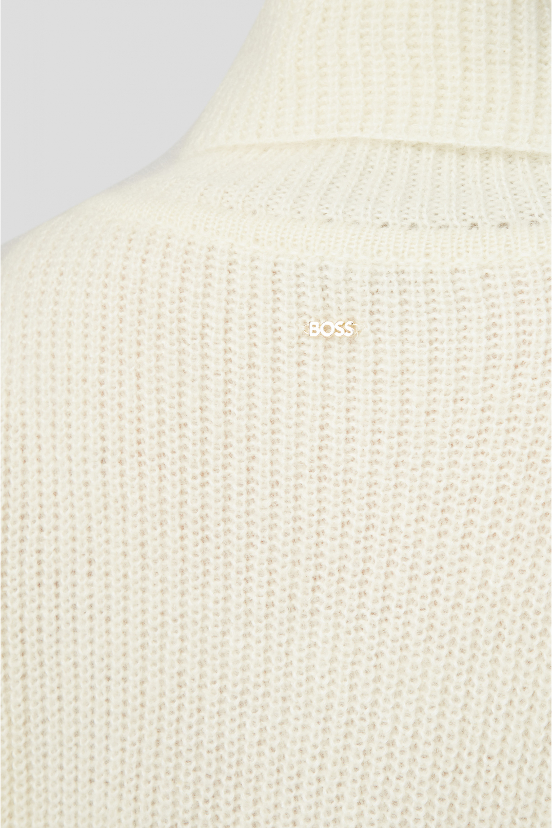 Женский белый шерстяной свитер - 4