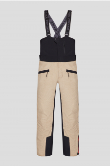 Мужские бежевые вельветовые лыжные брюки