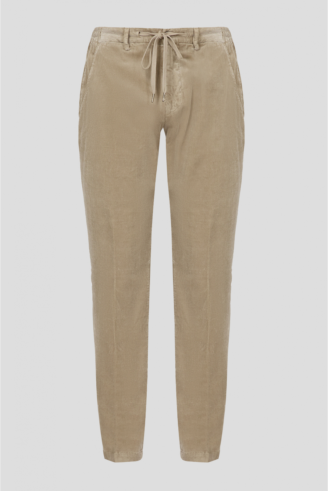 Мужские бежевые вельветовые брюки - 1