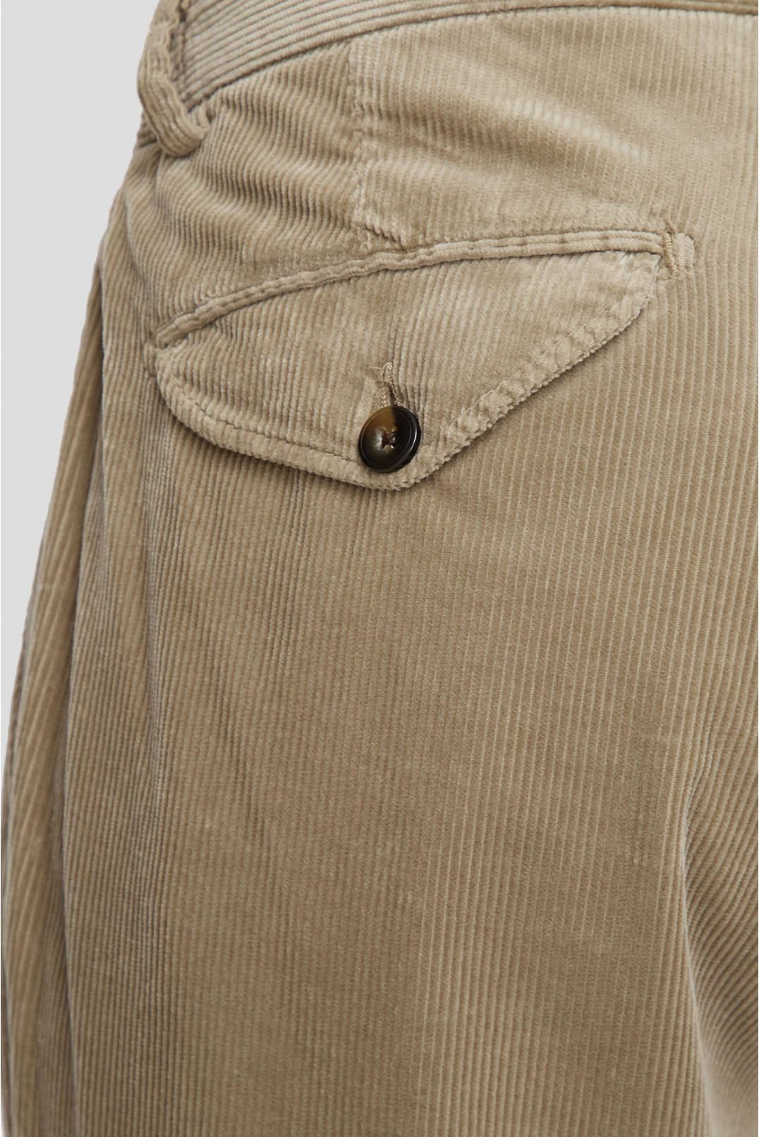 Мужские бежевые вельветовые брюки - 4