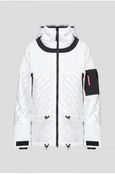 Женская белая лыжная куртка