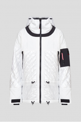 Женская белая лыжная куртка