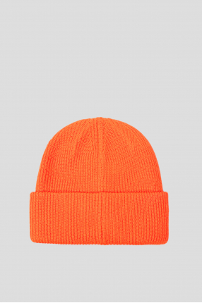 Чоловіча помаранчева вовняна шапка 1