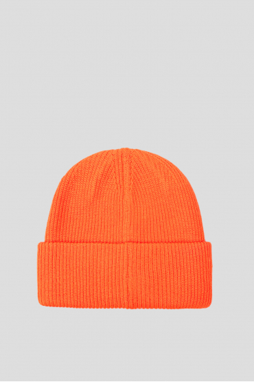 Мужская оранжевая шерстяная шапка - 2