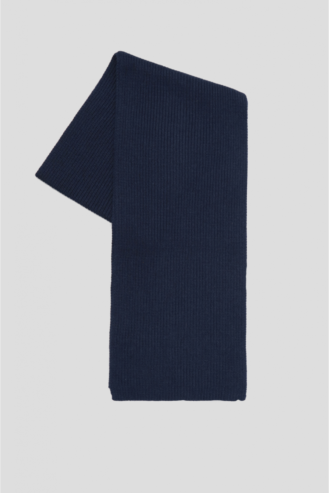 Чоловічий темно-синій набір аксесуарів (шапка, шарф) - 3
