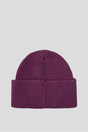 Женская фиолетовая шапка - 2
