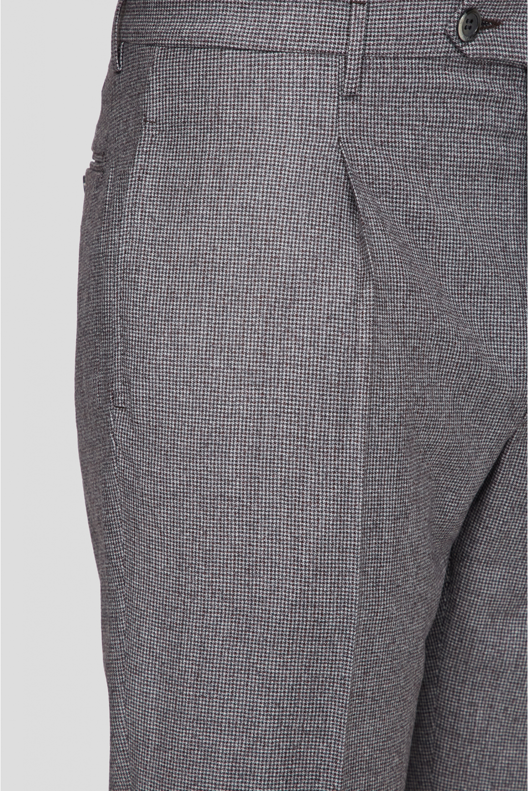 Мужские шерстяные брюки с узором - 3
