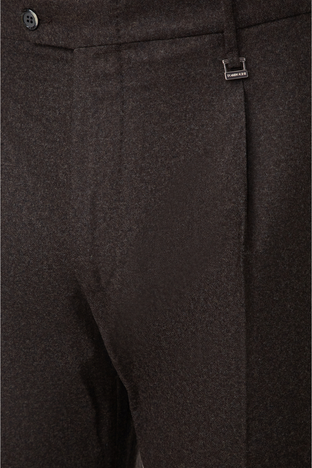 Чоловічі темно-коричневі вовняні брюки - 4
