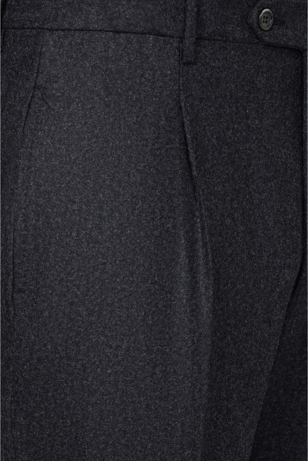Мужские темно-серые шерстяные брюки - 3