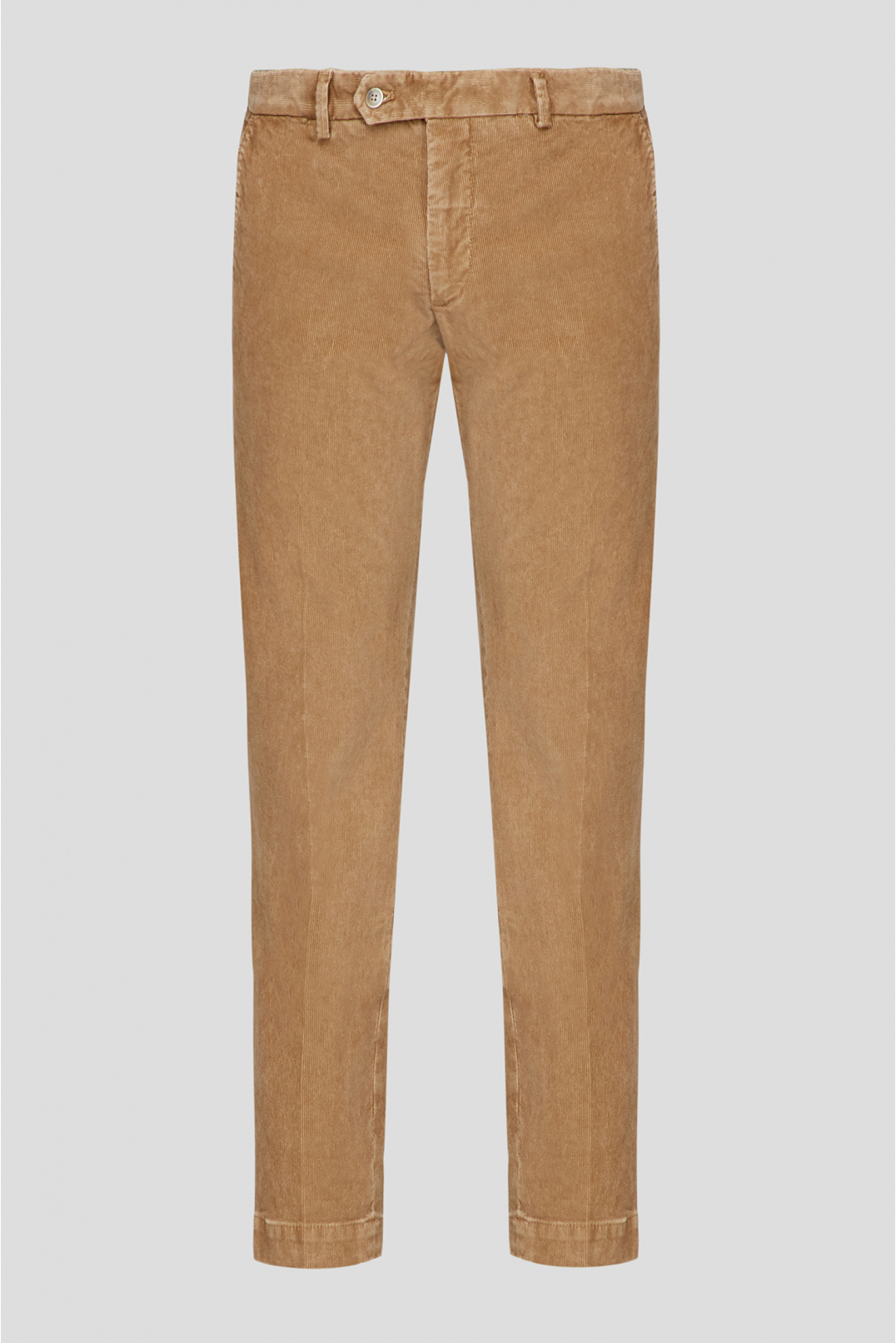 Чоловічі бежеві вельветові брюки - 1