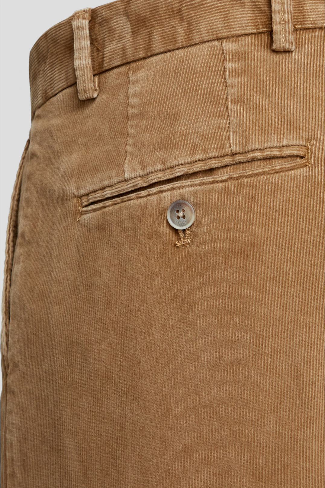 Мужские бежевые вельветовые брюки - 4