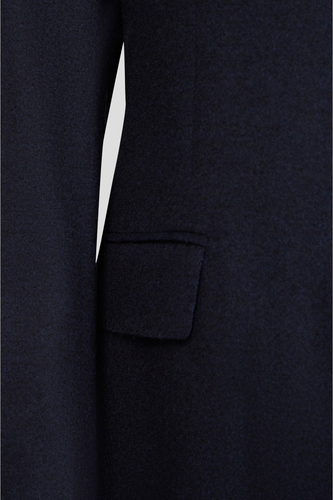 Мужской темно-синий шерстяной пиджак - 3