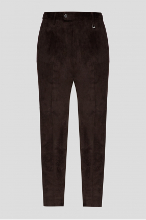 Мужские темно-коричневые вельветовые брюки