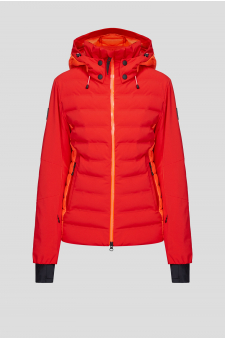 Женская красная лыжная куртка