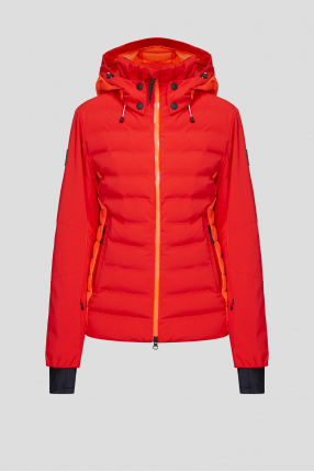 Женская красная лыжная куртка