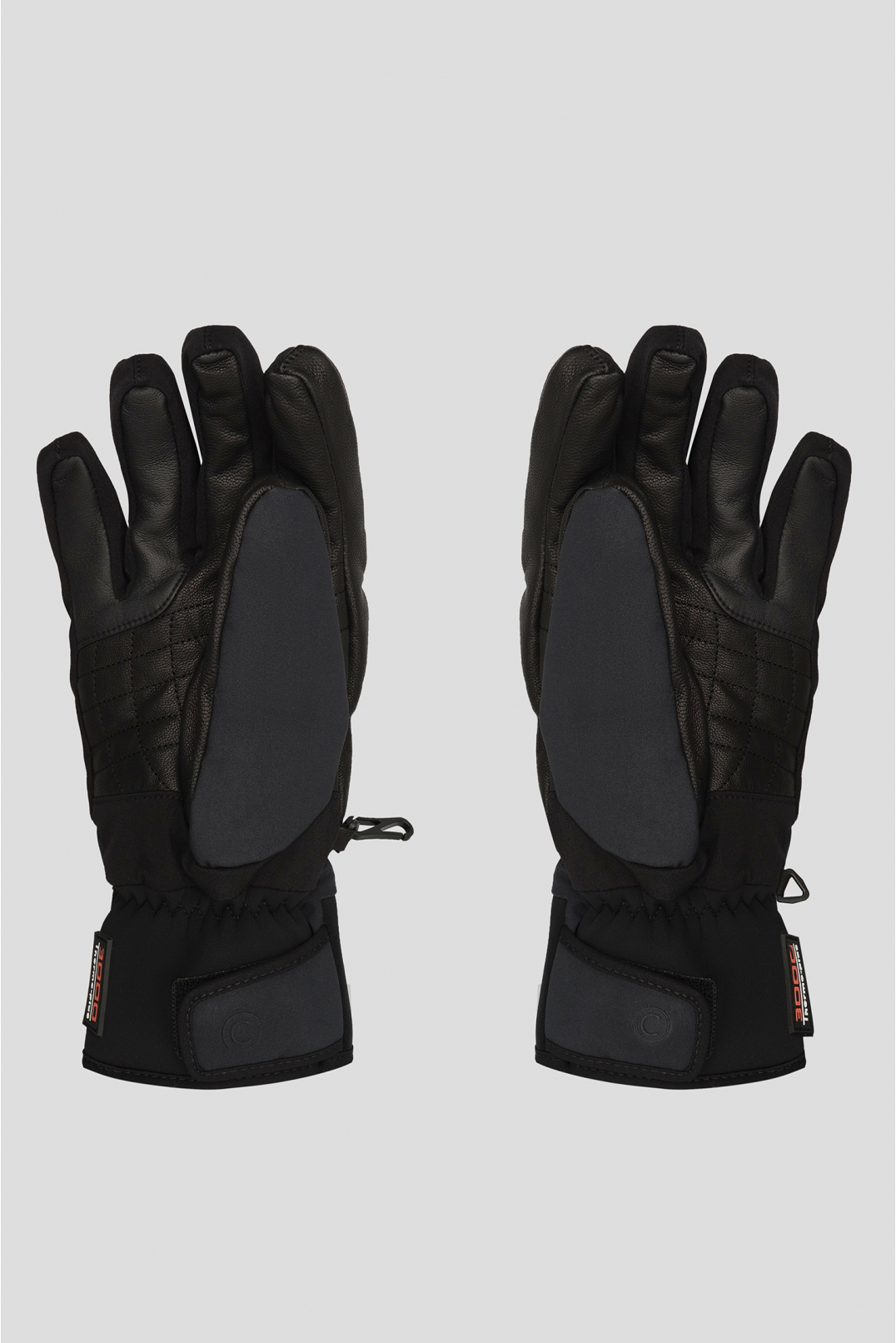 Мужские черные лыжные перчатки - 2