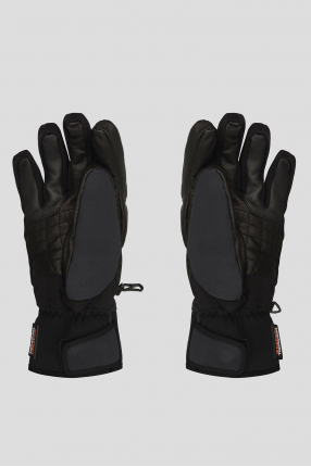 Мужские черные лыжные перчатки 1