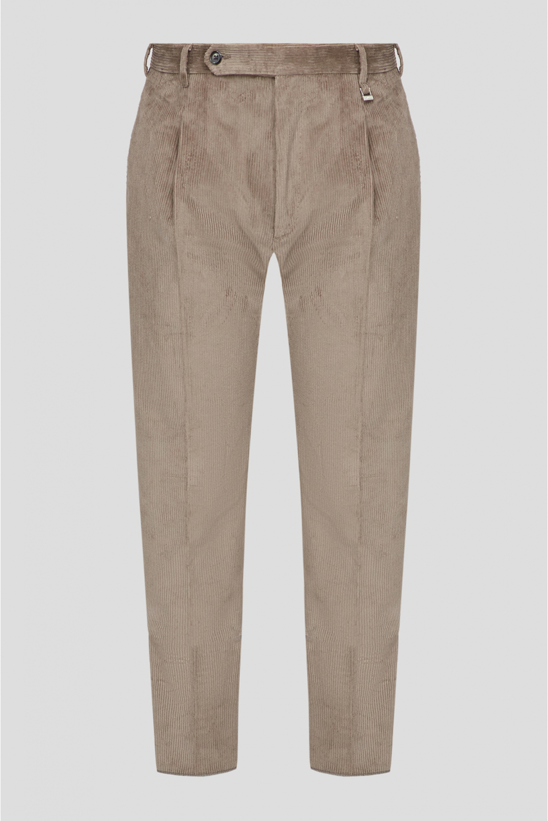 Мужские коричневые вельветовые брюки - 1