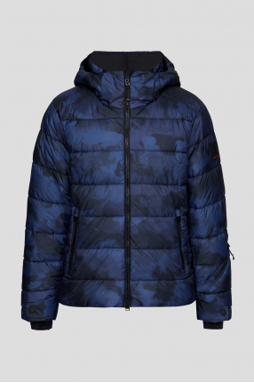 Мужская темно-синяя лыжная куртка