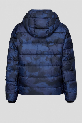 Мужская темно-синяя лыжная куртка 1