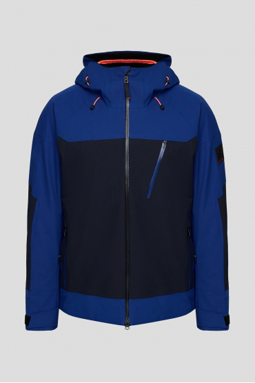 Мужская синяя лыжная куртка - 1