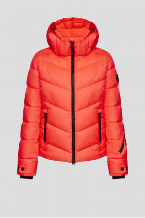 Женская коралловая лыжная куртка