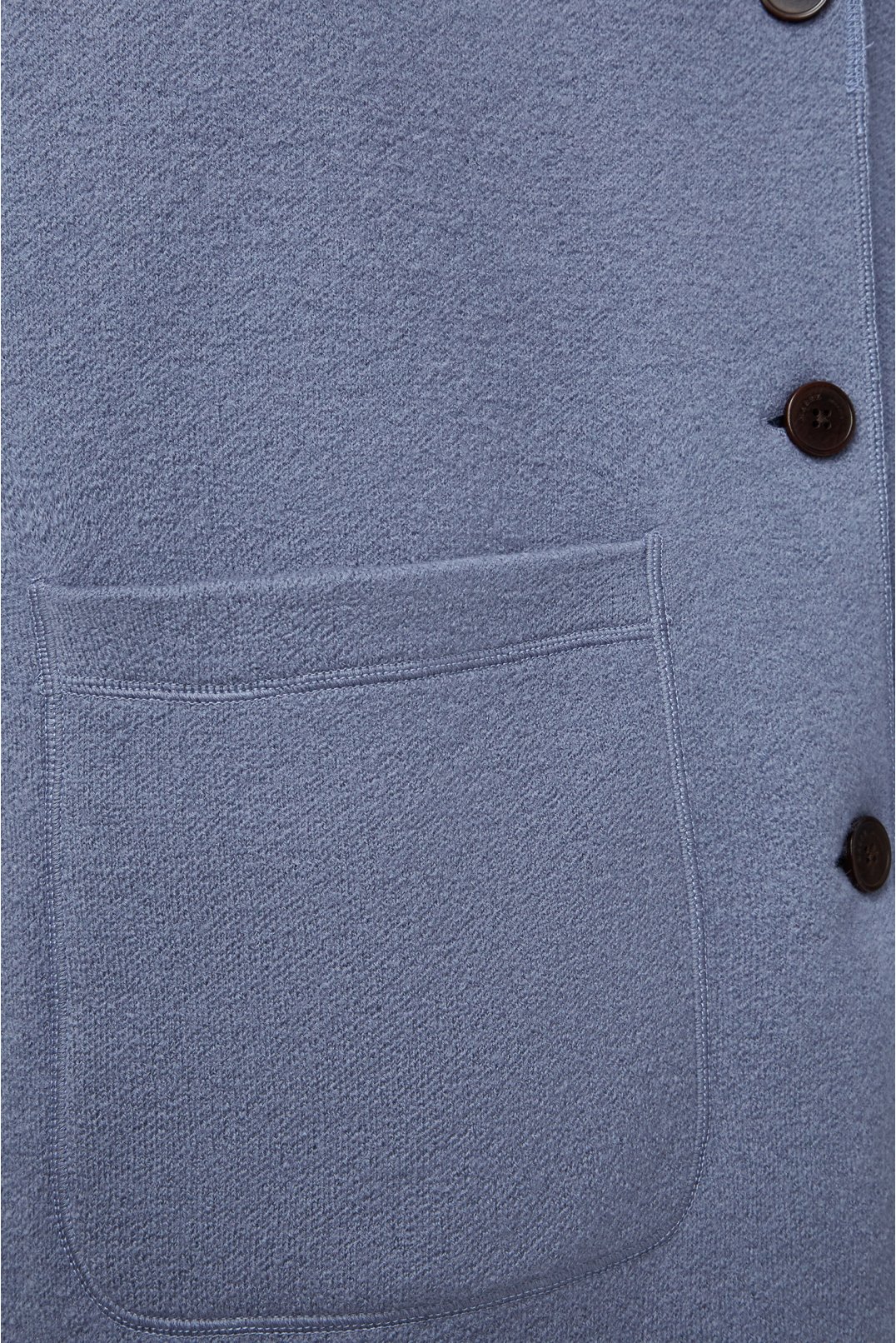Женское голубое шерстяное пальто - 4