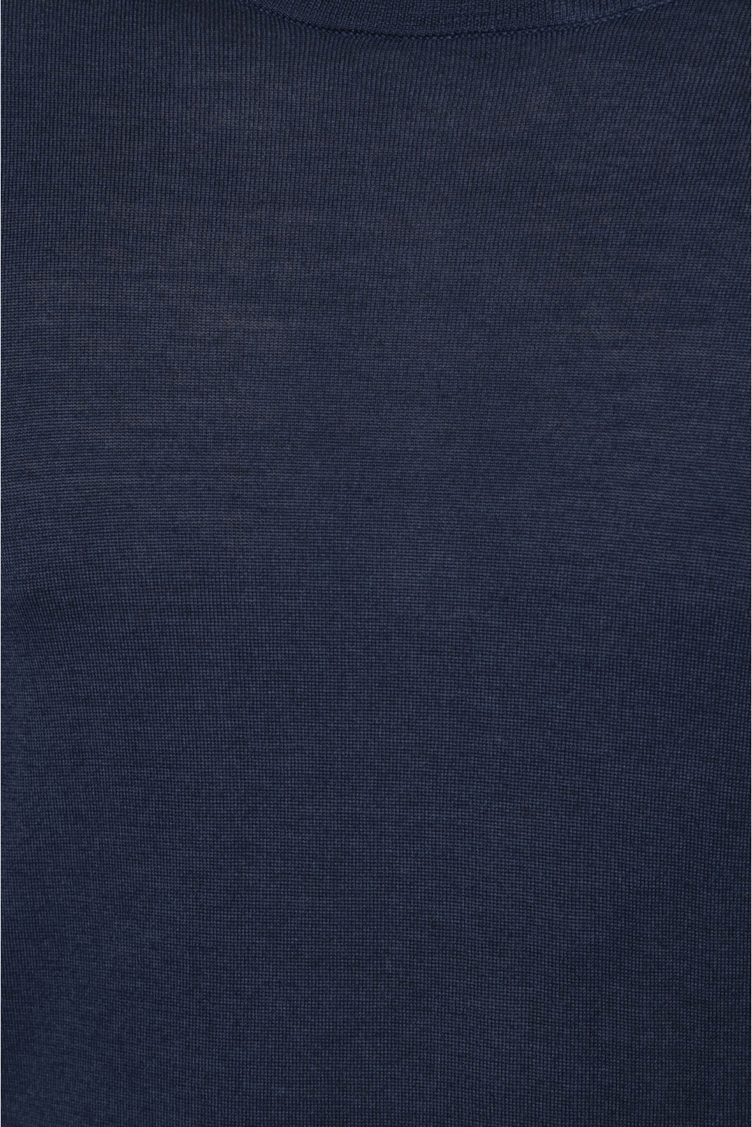 Мужской темно-синий шерстяной джемпер - 3