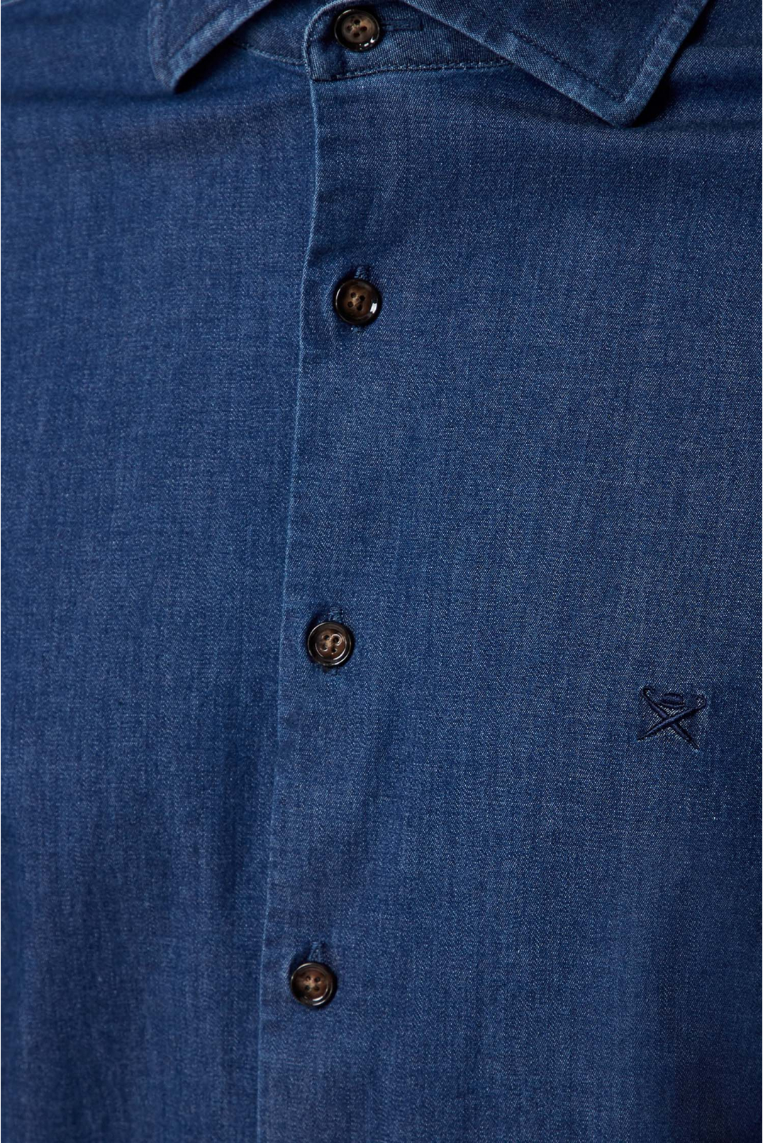 Чоловіча темно-синя джинсова сорочка - 4