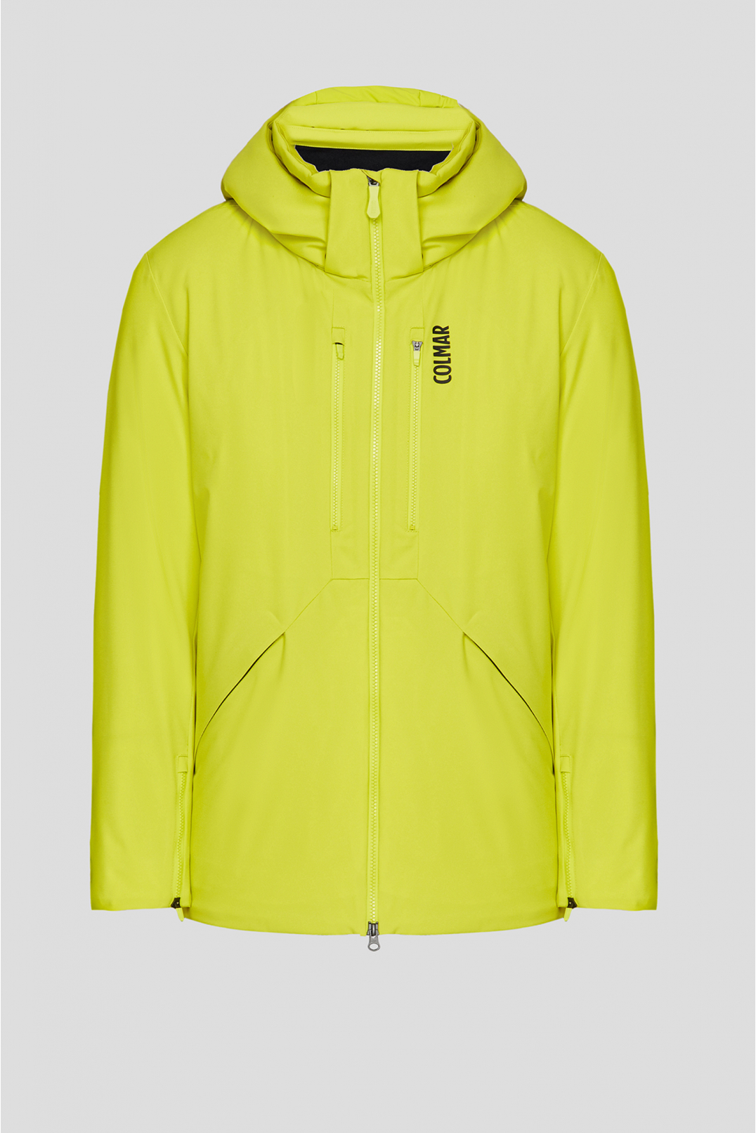 Мужская желтая лыжная куртка - 1