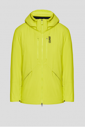 Мужская желтая лыжная куртка