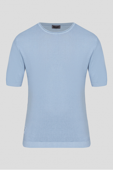 Чоловіча блакитна футболка - 1
