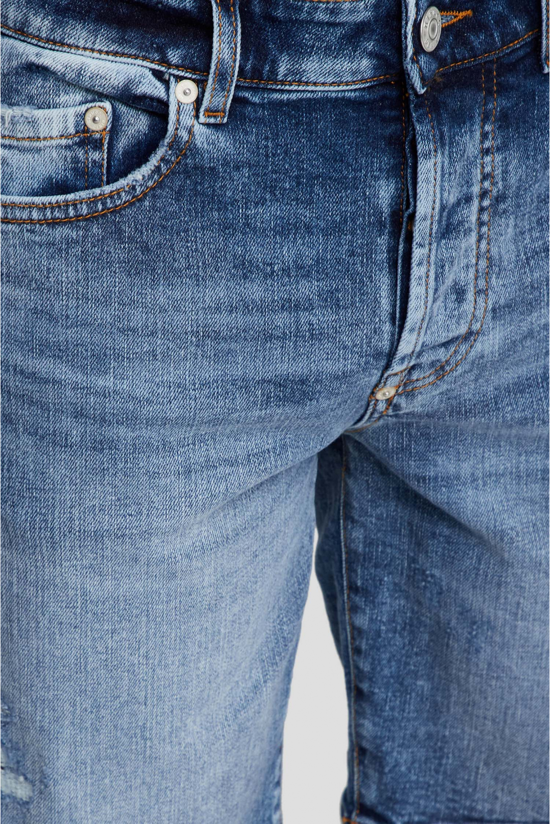 Чоловічі сині джинсові шорти - 3