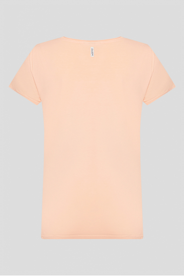 Женская персиковая футболка - 2